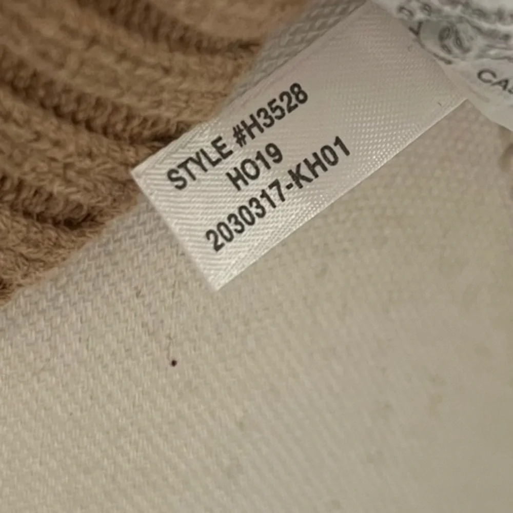J. Crew • Tan Brown Crew Neck Classic Sweater Wool Cotton